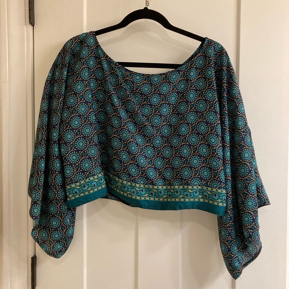 Aller Simplement Kimono Printed Blouse - Picture 3 of 8